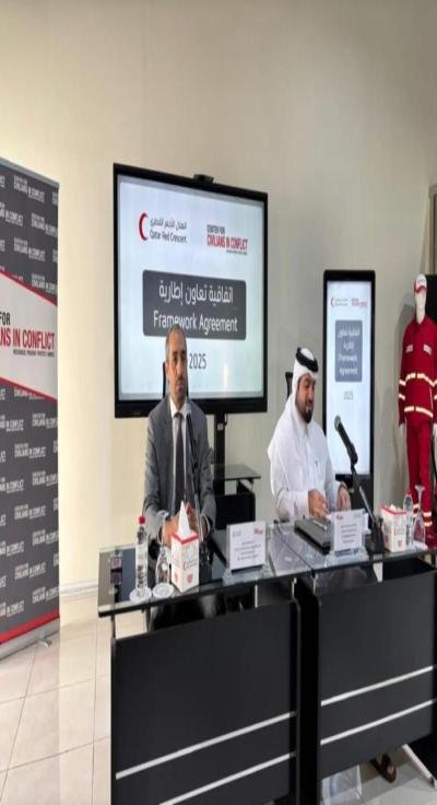 CIVIC and Qatar Red Crescent Society Sign MoU to Strengthen Civilian Protection in Conflict